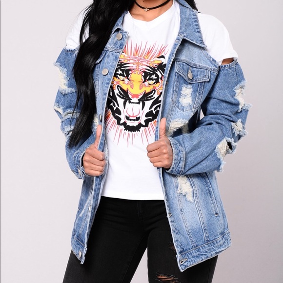 Fashion Nova Jackets & Blazers - Have A Good Time Denim Jacket
